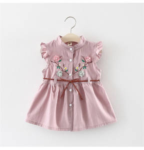 Vestidos al por mayor con diseños de bordado a mano de patrones árabes para niñas en tienda de ropa online - Product Image 3