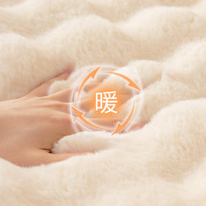 Cojín de Sofá de Felpa de Conejo, Color Blanco Crema, Rectangular, Grueso, Antideslizante, Imitación de Piel, Decoración para el Hogar, Tipo Almohadilla - Product Image 5