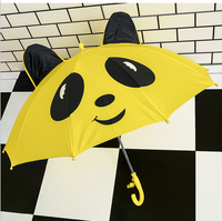 Paraguas Infantil con Diseño de Orejas 3D, Mango Largo Creativo, Varillas de Fibra de Vidrio, Mango de Plástico, Estructura de Acero, Personalizable