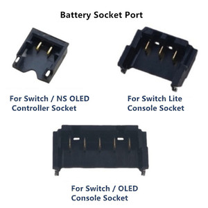 Syytech ปุ่มซ็อกเก็ต<span class=keywords><strong>แบ</strong></span><span class=keywords><strong>ต</strong></span>เตอรี่สำหรับ NS <span class=keywords><strong>Nintendo</strong></span> <span class=keywords><strong>SWITCH</strong></span> Lite ชิ้นส่วนซ่อม OLED - Product Image 2
