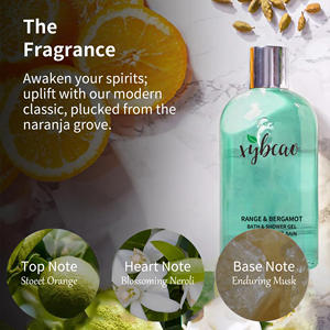 Gel <span class=keywords><strong>Douche</strong></span> Orange Bergamote 500ml avec Extrait de Néroli Nettoyage en Profondeur Contrôle du Sébum Hydratant Parfum Agrumes Frais Longue Durée OEM - Product Image 3