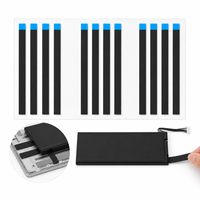 Bande adhésive avec languette de retrait pour fixer les batteries de téléphones portables sans laisser de résidus lors de la réparation des écrans LED