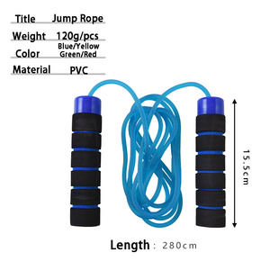 Xử lý có thể điều chỉnh jump <span class=keywords><strong>rope</strong></span> mềm thể dục Jump <span class=keywords><strong>Rope</strong></span> có thể điều chỉnh chất lượng cao trọng bỏ qua <span class=keywords><strong>Rope</strong></span> bỏ qua tập thể dục ngoài trời - Product Image 2