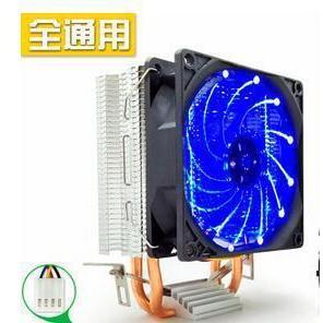 ฮีทซิงค์ระบายความร้อนซีพียู ขนาด 120x120x25 มม. ไฟ LED สีฟ้า ทองแดง-อะลูมิเนียม แบบ 3 พิน 4 พิน สำหรับโปรเซสเซอร์ - Product Image 4