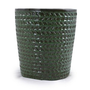 Kleien bloempotten 	   Grote gebreide kleipotten voor buitenplanten - Product Image 1