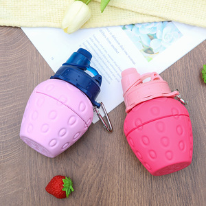 Cross-border Outdoor Portable Silicone Folding <b>Water</b> Cup Cute Drop-resistant Travel <b>Sports</b> <b>Water</b> <b>Bottle</b> Large-capacity Flask - Product Image 4