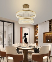 Nouveau Zhongshan plafonnier intérieur personnalisé salle de bain salon chambre moderne plafonnier en cristal Led