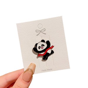 Spilla fiore Panda <span class=keywords><strong>pace</strong></span> e felicità cartone animato carino Pin personalizzato divertente smalto spille Panda distintivi - Product Image 5