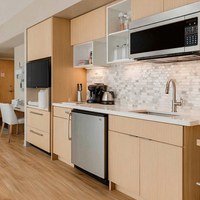Small Space Latest Custom Design Tiny Compact Mini Kitchen Kitchenettes and Hotel Small Kitchen Cabinet Set