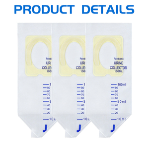 Sacca <span class=keywords><strong>per</strong></span> Urina Pediatrica Monouso Sterile <span class=keywords><strong>da</strong></span> 100ml <span class=keywords><strong>per</strong></span> Emergenze e Viaggi, Prodotta in Cina, Certificata CE Classe II - Product Image 3