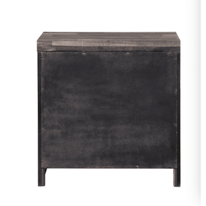 DB Modern <b>Nightstand</b> in Solid Wood Juniper Dark Cherry Finish Assembled Bedside Cabinet for Home Apartment Hospital Bedroom Use - Product Image 5