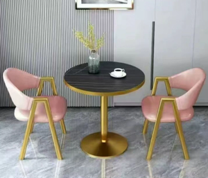 Morden thiết kế tổ Dạ tiệc bảng kim loại cơ sở nhà hàng bảng MDF Top bàn ăn - Product Image 4