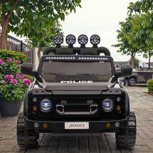 Açık 12V elektrikli altı tekerlekli binmek-çocuklar için müzik ile polis oyuncak araba 2-4 yıl akülü plastik malzeme - Product Image 6