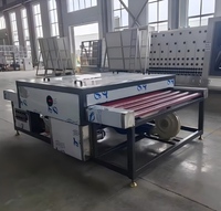 Machine horizontale compacte pour le lavage et le séchage du verre / Machine de nettoyage du verre à éponge.