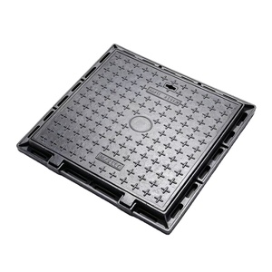 Couvercle de regard rectangulaire en <span class=keywords><strong>fonte</strong></span> ductile robuste D400 <span class=keywords><strong>60x60</strong></span> avec surface peinte pour les installations routières - Product Image 4