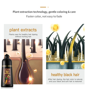 <span class=keywords><strong>Crème</strong></span> colorante pour cheveux 3 en 1 et shampoing colorant sans ammoniaque, action rapide, longue durée, 500 ml, 10 couleurs, couvre les cheveux gris/blancs - Product Image 5
