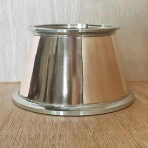 Towin TW--C Réducteur Tri-Clamp en Cuivre Rouge 6in-3in pour Usage Luxe Alcool/Vin/Whisky/Vodka/<span class=keywords><strong>Gin</strong></span>/Tequila/Brandy Moteur/Pompe - Product Image 1