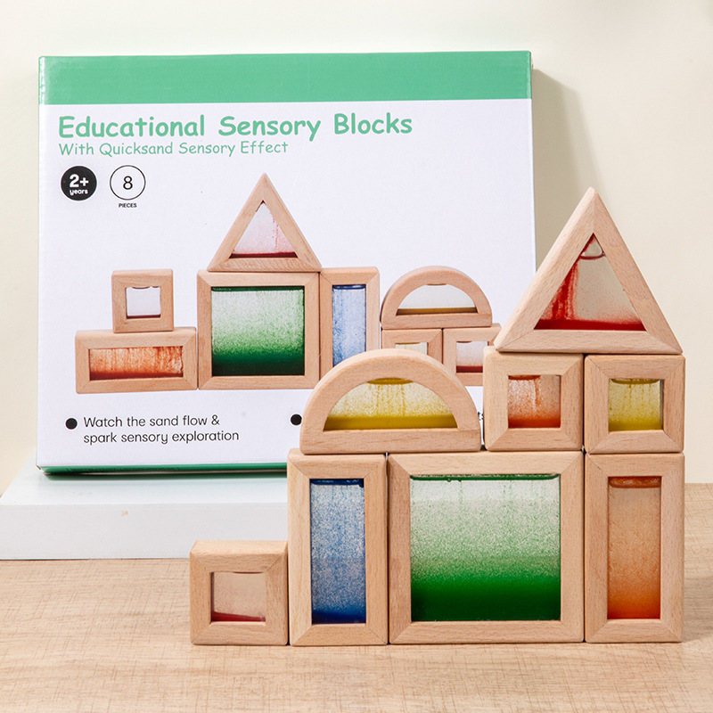 8pcs quicksand water building blocks