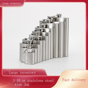 1-10 oz Pot à vin et whisky de haute qualité Flacons en acier inoxydable Bouteille d'alcool portable pour boissons - Product Image 3