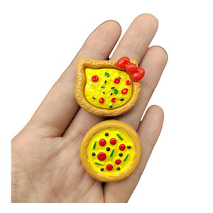 100 Pezzi Decorazioni <span class=keywords><strong>in</strong></span> Resina Simulazione <span class=keywords><strong>Pizza</strong></span> Gatto Cartoon Ornamenti Piatti Mini Cibo Fai-da-Te per Casa delle Bambole Miniature Decorative - Product Image 6