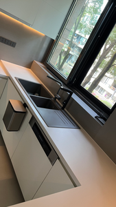 Mueble de Cocina Modular, Encimera de Acero Inoxidable, Encimera de Granito, Mueble de Cocina Moderno, Mueble de Cocina con Fregadero - Product Image 3