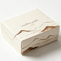 Boîte d'emballage rustique japonaise discrète en deux parties avec pelliculage mat pour la décoration intérieure, la poterie et les cadeaux de fin d'année