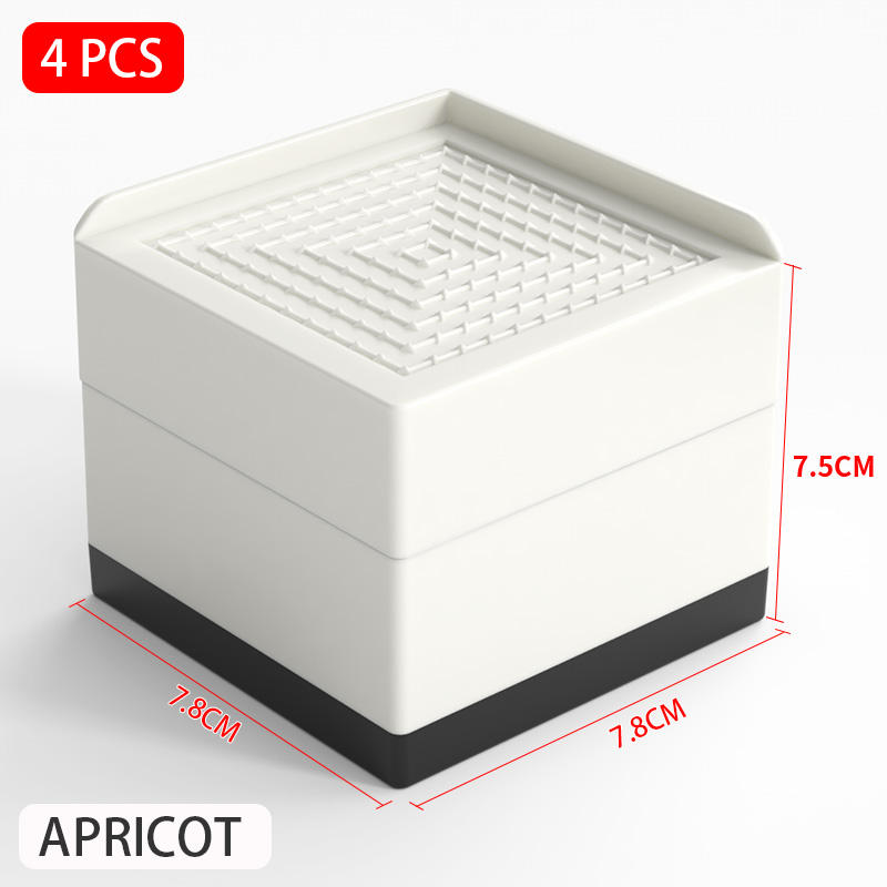 Apricot 7.8*7.8*7.5 cm 4pcs