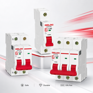 Interruttore Automatico Miniaturizzato (MCB) Delixi CDB6i C 2A-32A, Montaggio su Guida DIN, Adatto per Sistemi Elettrici Domestici - Product Image 4