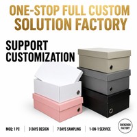Boîte à chaussures pliable personnalisée en carton avec œillets métalliques pour le rangement des baskets et l'emballage de vente au détail