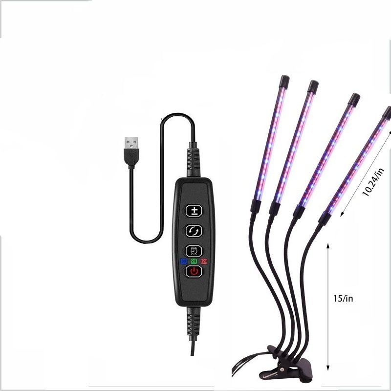 โคมไฟปลูกต้นไม้สีดำแบบสี่หัว