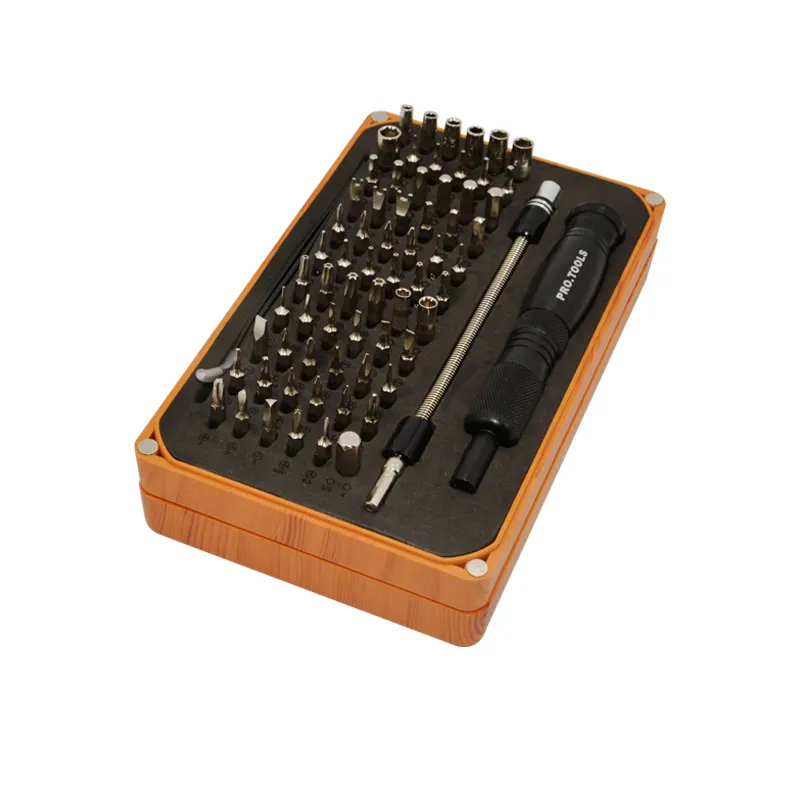 Conjunto de chave de fenda 69 em 1, grão de madeira, multiuso, para iphone, móvel, casa, conjunto de chaves de fenda
