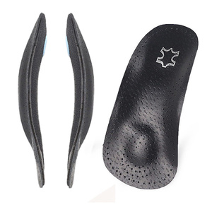 Plantare <span class=keywords><strong>piatto</strong></span> 3/4 nero supporto solette in pelle plantare per scarpe - Product Image 1