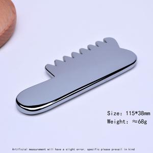 100% naturale Terahertz Gua Sha pietra spessa pettine da massaggio universale palmare per il cuoio capelluto per l'applicazione del corpo - Product Image 2