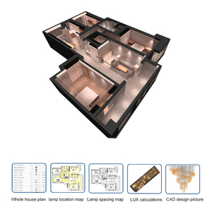 Chuyển đổi-điều khiển trong nhà dẫn đèn chùm với vòng tròn ánh sáng mặt dây chuyền 220V Vòng kim loại cho nhà hoặc khách sạn ODM cung cấp loại - Product Image 3