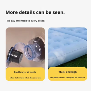 Divano Gonfiabile Portatile Pieghevole Morbido e Rilassante per Campeggio all'Aperto Letto ad Aria - Product Image 5