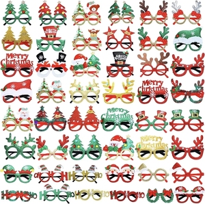 Arbre de noël elfe renne bois père noël bandeau chapeau de noël fête de noël lunettes ensemble pour joyeux noël fête fournitures - Product Image 5
