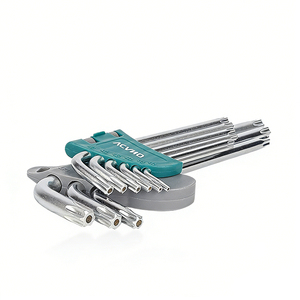 ชุดประแจหกเหลี่ยม VCANO 9 ชิ้น ผลิตจากเหล็กอัลลอยด์ ขนาด 1.5-10 มม. รูปตัว <span class=keywords><strong>L</strong></span> หัวบอล แบบปลายเดียว ระบบเมตริก รับประกัน 1 ปี - Product Image 1