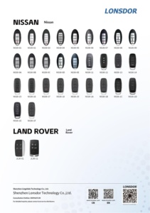 LONSDOR <strong>NISSAN</strong> LAND ROVER <strong>KEYS</strong> for KW100 K518 PRO FCV - Product Image 2