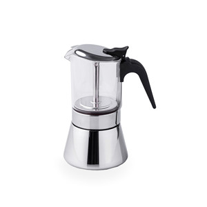 Caffettiera Siena in Acciaio Inox, Moka da 6 Tazze per Piano Cottura - Product Image 1