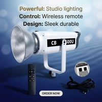 Flash de studio métallique 500W avec température de couleur réglable et contrôle par câble AC pour la photographie professionnelle