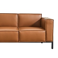 Nouveau design de canapé de bureau, canapé en cuir pour salon, canapé sectionnel moderne, canapés de bureau en cuir synthétique