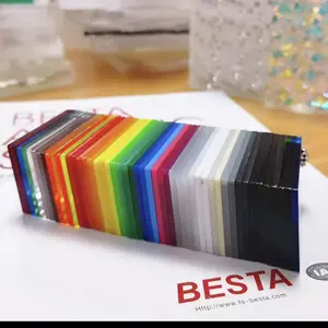BESTA फैक्टरी बेच 2mm 3mm 5mm 6mm रंग पारदर्शी कास्टिंग एक्रिलिक थाली कस्टम लेजर काटने pmma शीट एक्रिलिक शीट