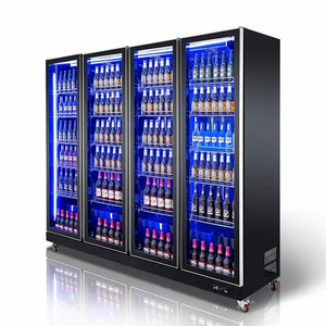Réfrigérateur à boissons écologique en acier inoxydable à 4 portes grande capacité pour supermarchés et hôtels VNT- - Product Image 1