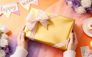 High end matte golden gift <b>wrapping</b> <b>paper</b> for weddings Original design customizable gift <b>wrapping</b> <b>paper</b> - Product Image 5