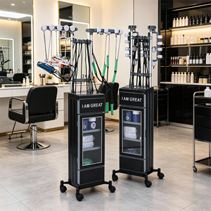 Machine à permanente professionnelle avec contrôle intelligent de la température et dispositif de coiffage numérique sécurisé - Product Image 1