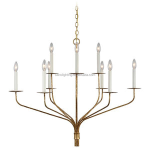 <span class=keywords><strong>Lampadario</strong></span> a <span class=keywords><strong>candelabro</strong></span> in ottone, <span class=keywords><strong>moderno</strong></span>, stile rustico, per sala da pranzo, in ottone massiccio forgiato, nuovo di fabbrica - Product Image 5
