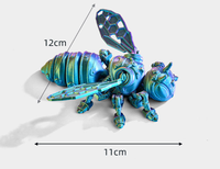 Nouvelle Statue Modèle Abeille Cyberpunk 3D 2025 – Jouet Personnalisé pour Enfants avec Ailes Mécaniques et Décoration Abeille Colorée – Cadeau