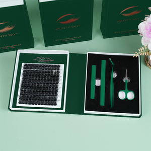 Extensions <span class=keywords><strong>de</strong></span> <span class=keywords><strong>cils</strong></span> segmentées pré-coupées <span class=keywords><strong>à</strong></span> <span class=keywords><strong>prix</strong></span> d'usine, kit DIY pour <span class=keywords><strong>cils</strong></span> <span class=keywords><strong>à</strong></span> <span class=keywords><strong>domicile</strong></span>, <span class=keywords><strong>cils</strong></span> en grappe avec logo personnalisé - Product Image 1