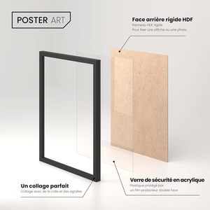 <span class=keywords><strong>Cornice</strong></span> Nera 50x70 cm in Legno Ingegnerizzato <span class=keywords><strong>per</strong></span> Foto, <span class=keywords><strong>Puzzle</strong></span>, Diplomi, Tela, Decorazione Murale - Product Image 4
