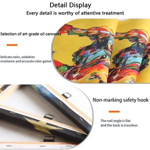 ฟรีคลาวด์ห้องนั่งเล่นพื้นหลังโรงแรมทำมือศิลปะผนังวินเทจเปียโนภาพวาดสีน้ำมันเปียโน - Product Image 2